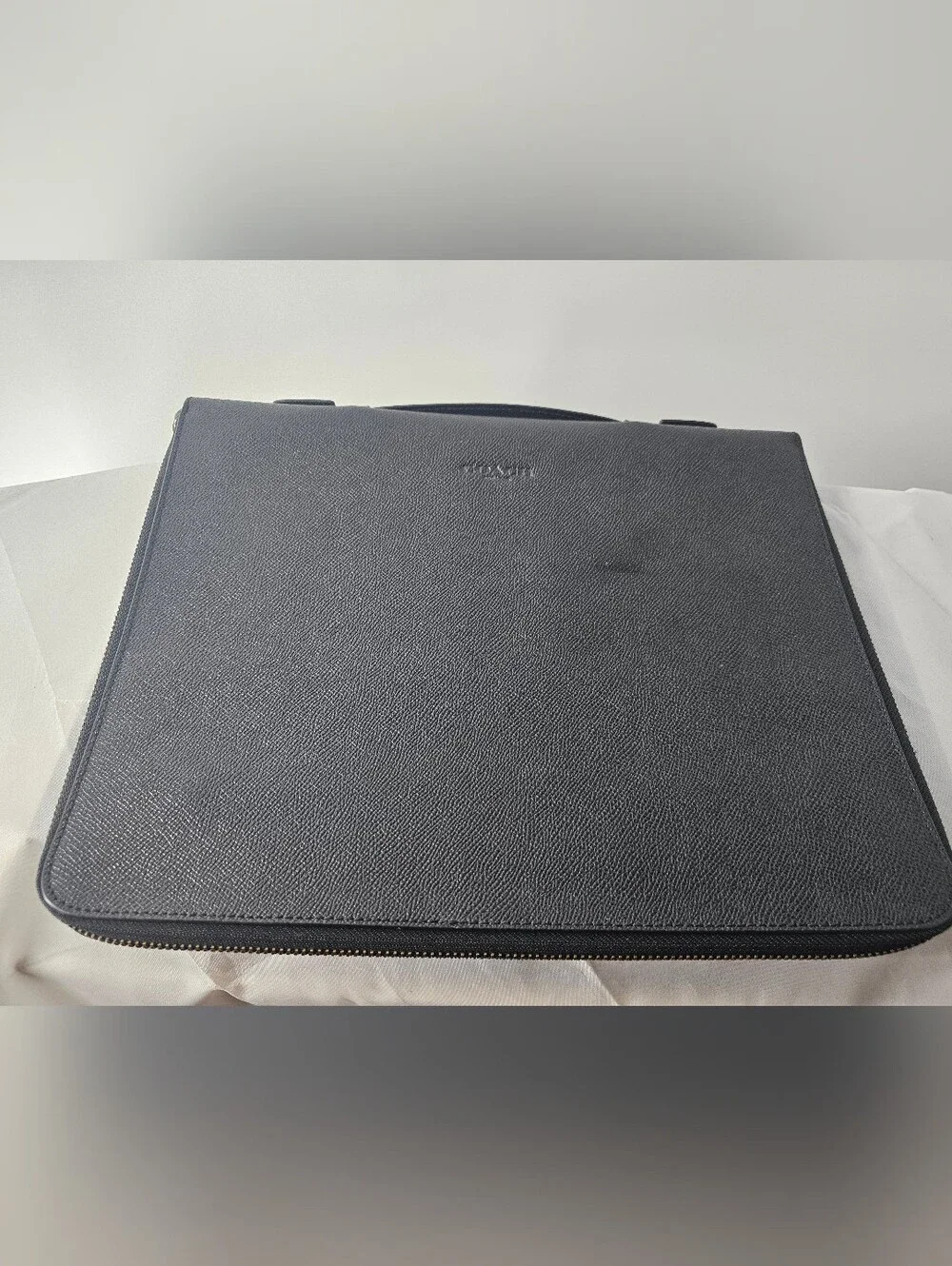 Coach Black Leather Buisness Portfolio